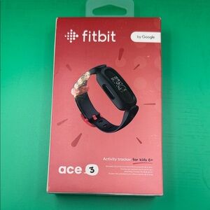 Fitbit Ace 3 Kids Tracker - Black and Red